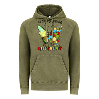 Vintage Olive it's ok to be different Vintage Hoodie - MaliasSmallBusiness