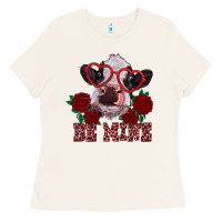 Bone be mine valentine's day calf Ladies Tee - RanaPortraitStore