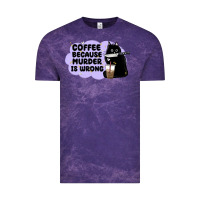 Cloud Purple coffee because murder is wrong Vintage Tee - MaliasSmallBusiness