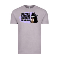 Vintage Zinc coffee because murder is wrong Vintage Tee - MaliasSmallBusiness