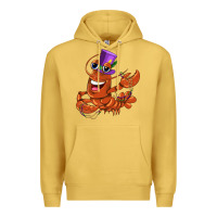 Antique Gold mardi gras crawfish Premium Hoodie - CowGirlArtShop
