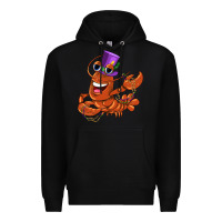 Black mardi gras crawfish Premium Hoodie - CowGirlArtShop