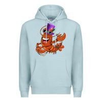 Blue Mist mardi gras crawfish Premium Hoodie - CowGirlArtShop