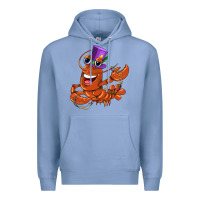 Colony Blue mardi gras crawfish Premium Hoodie - CowGirlArtShop