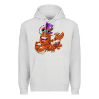 Dove Grey mardi gras crawfish Premium Hoodie - CowGirlArtShop