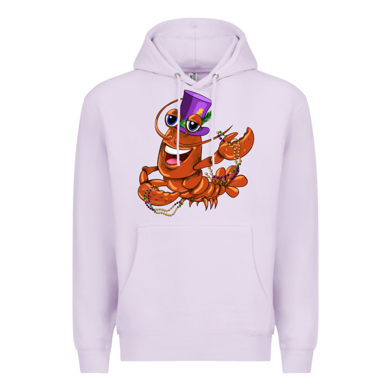 Mardi Gras Crawfish Premium Hoodie by CowGirlArtShop | Teevron