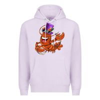 Lilac mardi gras crawfish Premium Hoodie - CowGirlArtShop