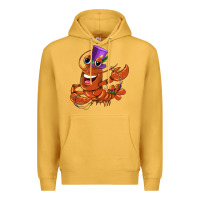 Mustard mardi gras crawfish Premium Hoodie - CowGirlArtShop