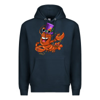 Navy mardi gras crawfish Premium Hoodie - CowGirlArtShop