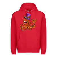 Red mardi gras crawfish Premium Hoodie - CowGirlArtShop