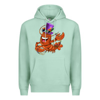 Seafoam mardi gras crawfish Premium Hoodie - CowGirlArtShop