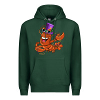 Sports Green mardi gras crawfish Premium Hoodie - CowGirlArtShop