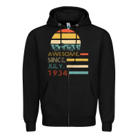 Black Awesome Since JULY 1934 Zipper Hoodie - Bettercallsaul