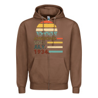 Chestnut Awesome Since JULY 1934 Zipper Hoodie - Bettercallsaul