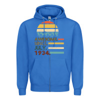 True Royal Awesome Since JULY 1934 Zipper Hoodie - Bettercallsaul