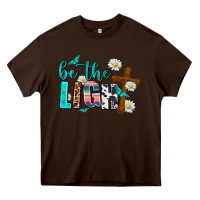Chocolate Brown be the light Heavy Core Tee - AdoDesignShop