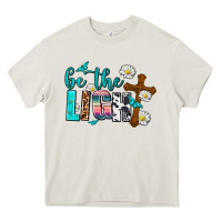 Cream be the light Heavy Core Tee - AdoDesignShop