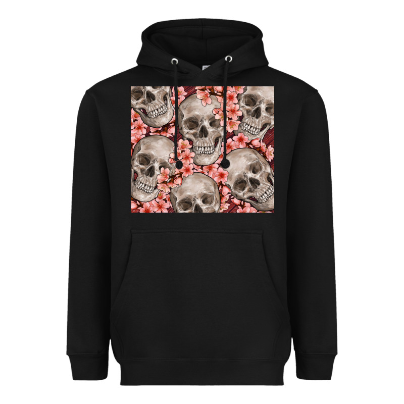Skulls And Flowers Heavyweight Hoodie by TumblerDesignByShophia | Teevron