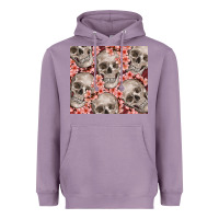 Lavender skulls and flowers Heavyweight Hoodie - TumblerDesignByShophia