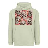 Matcha skulls and flowers Heavyweight Hoodie - TumblerDesignByShophia