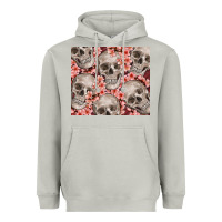 Moon Dust skulls and flowers Heavyweight Hoodie - TumblerDesignByShophia
