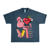 Midnight Navy love teacher Urban Heavy Tee - MaliasSmallBusiness