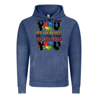 Vintage Denim ı would not change you autism Vintage Hoodie - MaliasSmallBusiness