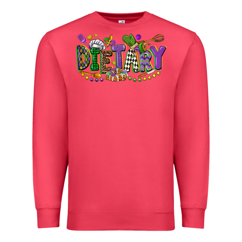 Dietary Mardi Gras Premium Sweatshirt by CowGirlArtShop | Teevron