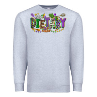 Heather Grey dietary mardi gras Premium Sweatshirt - CowGirlArtShop