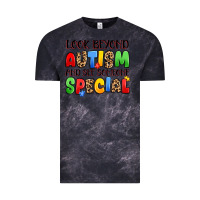Cloud Black look beyond autism and see someone special Vintage Tee - JahusDesignShop