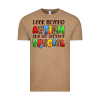 Vintage Coffee look beyond autism and see someone special Vintage Tee - JahusDesignShop