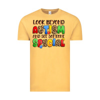Vintage Mustard look beyond autism and see someone special Vintage Tee - JahusDesignShop