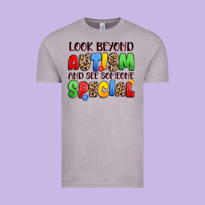 Look Beyond Autism And See Someone Special Vintage Tee Designed By Jahusdesignshop