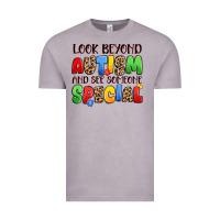 Vintage Zinc look beyond autism and see someone special Vintage Tee - JahusDesignShop