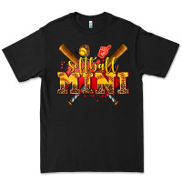 Black softball mini Premium Tee - AdoDesignShop