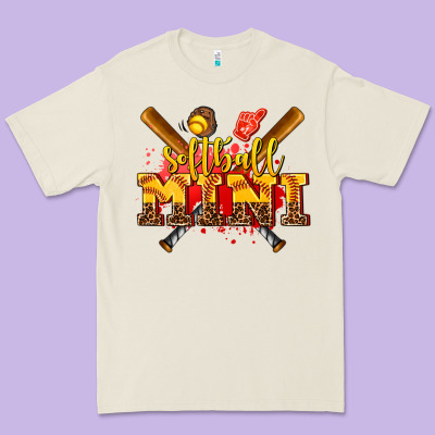 Softball Mini Premium Tee Designed By Adodesignshop