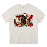 Cream christmas joy dachshund Heavy Core Tee - JahusDesignShop