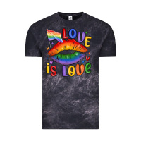 Cloud Black love is love lips Vintage Tee - MaliasSmallBusiness