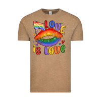 Vintage Coffee love is love lips Vintage Tee - MaliasSmallBusiness