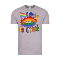 Vintage Zinc love is love lips Vintage Tee - MaliasSmallBusiness