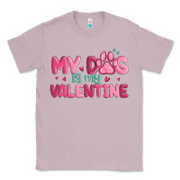 Lilac my dog is my valentine Classic Tee - MaliasSmallBusiness