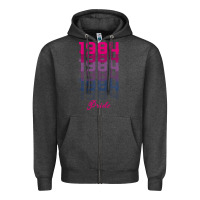 Charcoal Heather pride 1984 Zipper Hoodie - Bettercallsaul