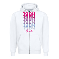 White pride 1984 Zipper Hoodie - Bettercallsaul