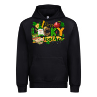 Black one lucky teacher Urban Hoodie - FaDigitalArtStudio