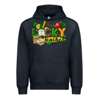 Navy one lucky teacher Urban Hoodie - FaDigitalArtStudio