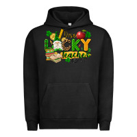 Pigment Black one lucky teacher Urban Hoodie - FaDigitalArtStudio