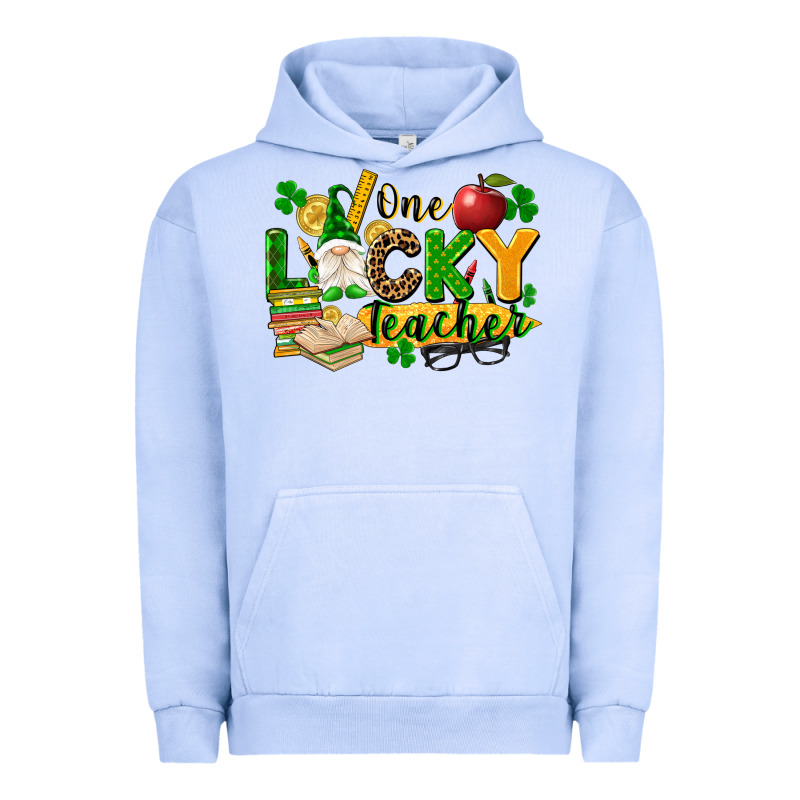 One Lucky Teacher Urban Hoodie by FaDigitalArtStudio | Teevron