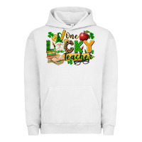 Pigment Lunar Rock one lucky teacher Urban Hoodie - FaDigitalArtStudio