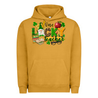Pigment Peanut Butter one lucky teacher Urban Hoodie - FaDigitalArtStudio