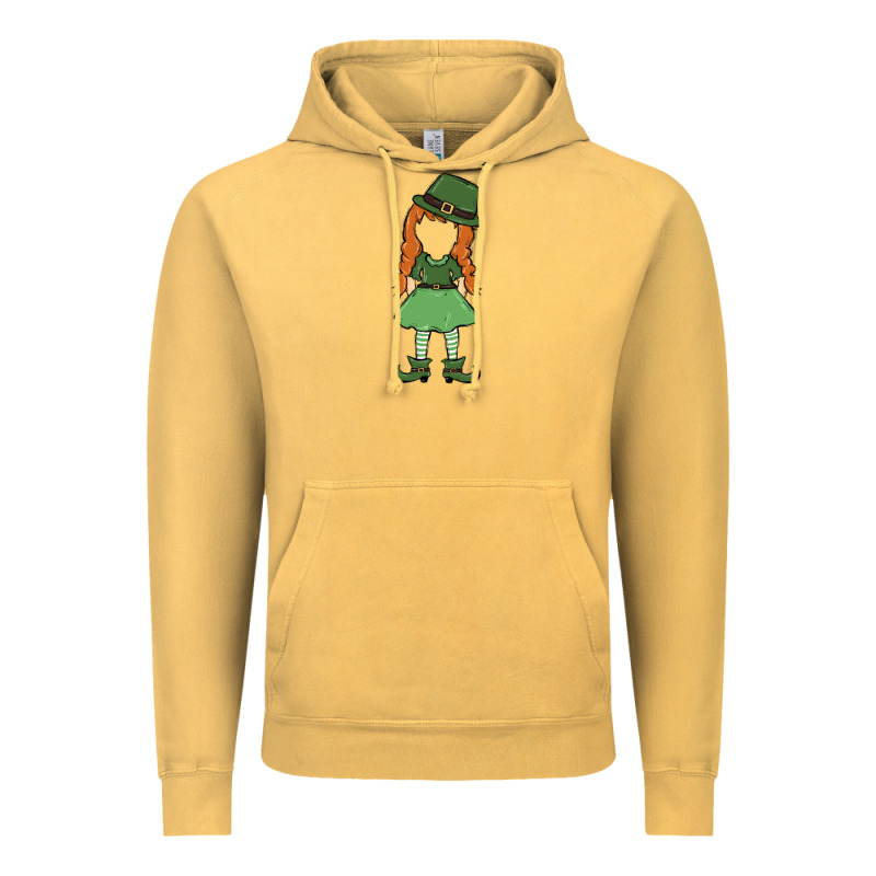 Leprechaun Girl Faceless Vintage Hoodie by MaliasSmallBusiness | Teevron